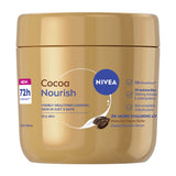 NIVEA Cocoa Nourish Body Cream 400ml jar, imported from the UK