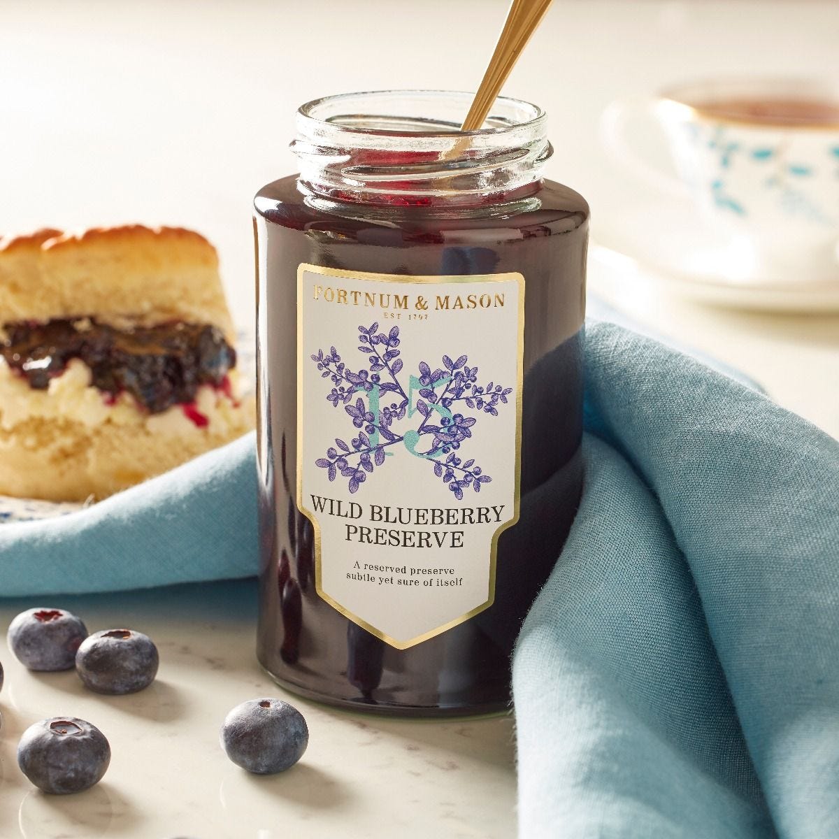 Fortnum & Mason wild blueberry preserve 340g - British product