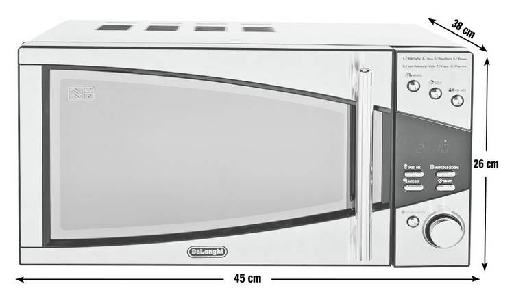 De'Longhi 800W Standard Microwave P80T5A - Black and Silver GOODS Argos