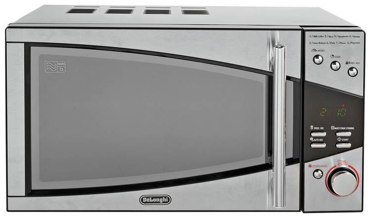 De'Longhi 800W Standard Microwave P80T5A - Black and Silver