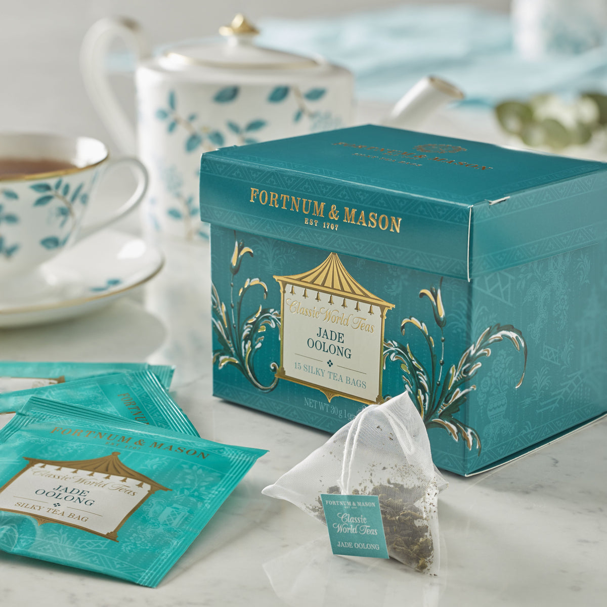 Jade Oolong whole leaf silky tea bags 30g (British brand)