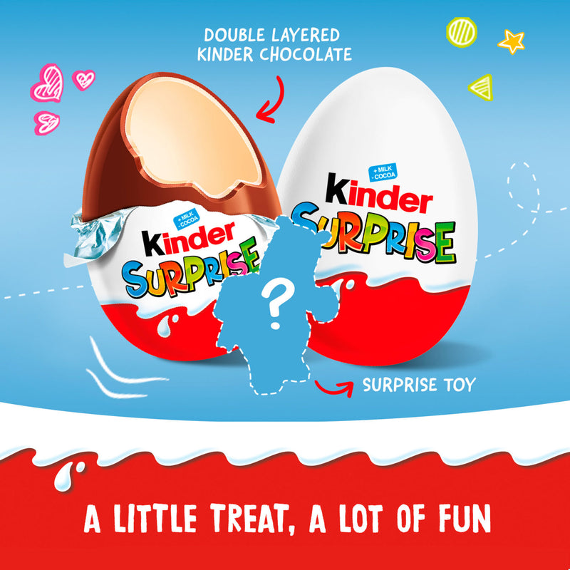 Kinder Surprise Milk Chocolate Egg Toy Messages 20g, UK version