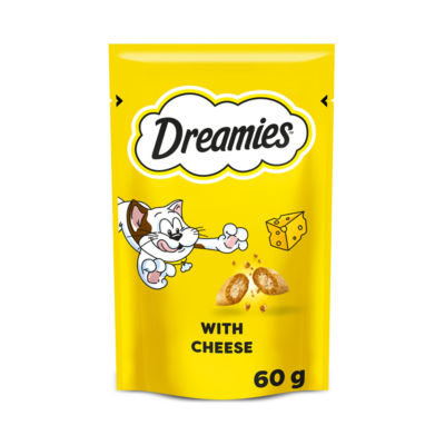 Dreamies cheese cat treat biscuits 60g - British product
