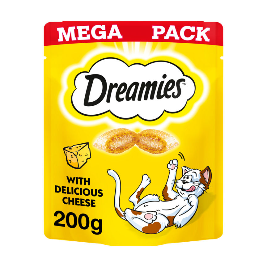 Dreamies Cat Treat Biscuits Adult & Kitten with Cheese Mega Pack GOODS ASDA   