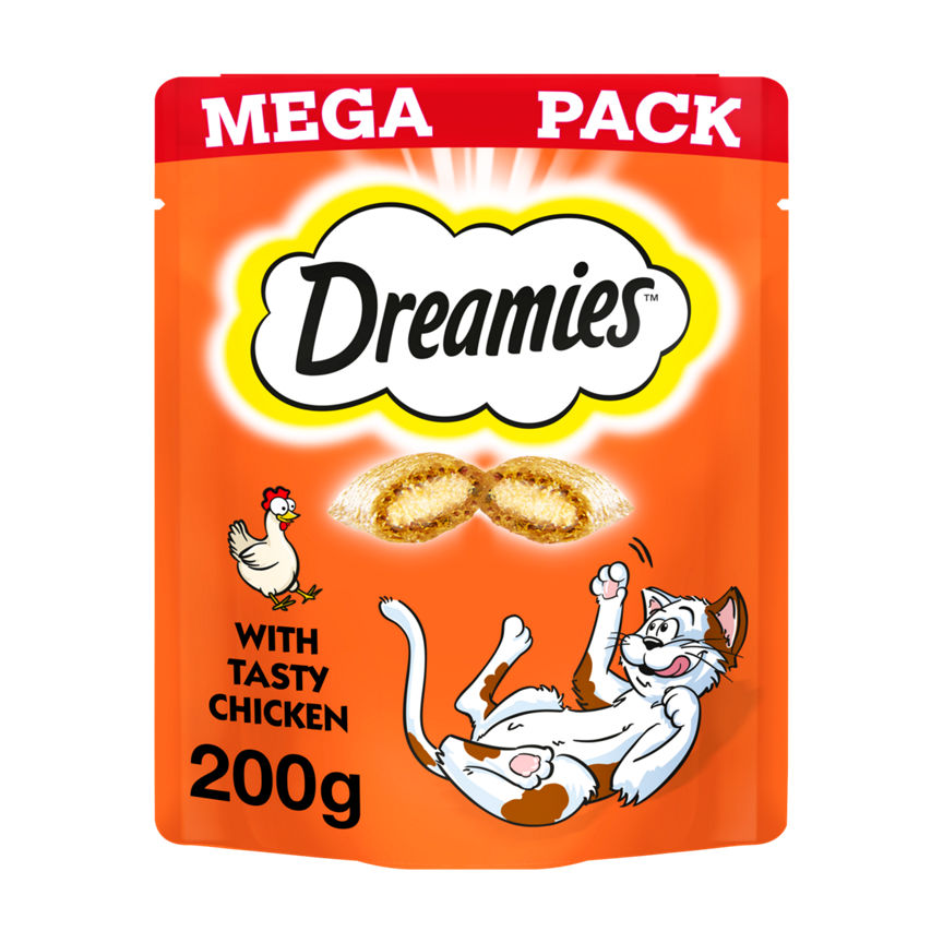 Dreamies Cat Treat Biscuits Adult & Kitten with Chicken Mega Pack