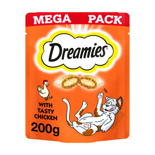 Dreamies Cat Treat Biscuits Adult & Kitten with Chicken Mega Pack GOODS ASDA   