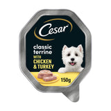 Cesar Classic Terrine Dog Food Tray Chicken & Turkey in Loaf GOODS ASDA   