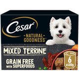 Cesar Natural Goodness Adult Wet Dog Food Tins Mixed in Loaf GOODS ASDA   