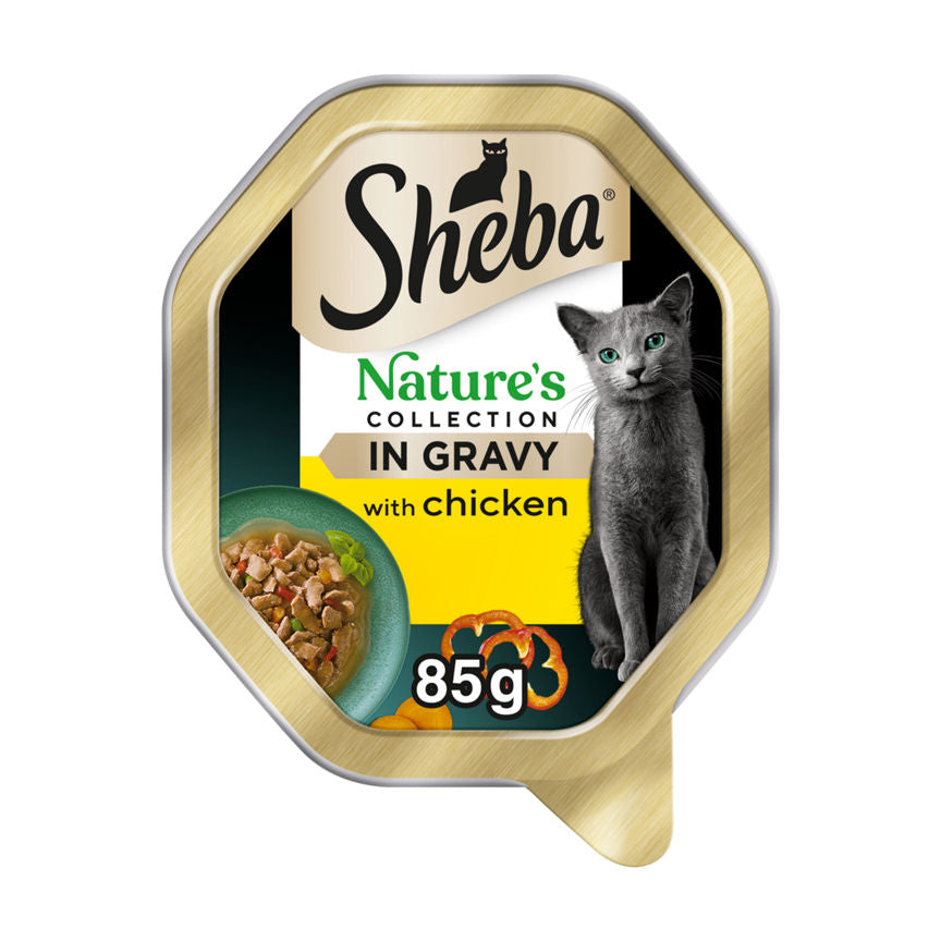 Sheba Natures Collection Cat Food Tray Chicken & Red Pepper in Sauce