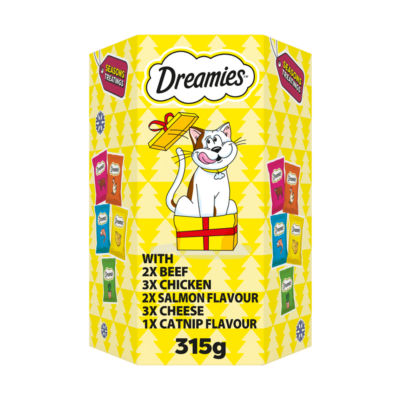 Dreamies Christmas Biscuit Gift Box cat treats 315g (British brand)