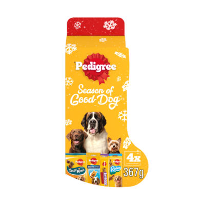 Pedigree Christmas stocking dog treats 367g (British brand)