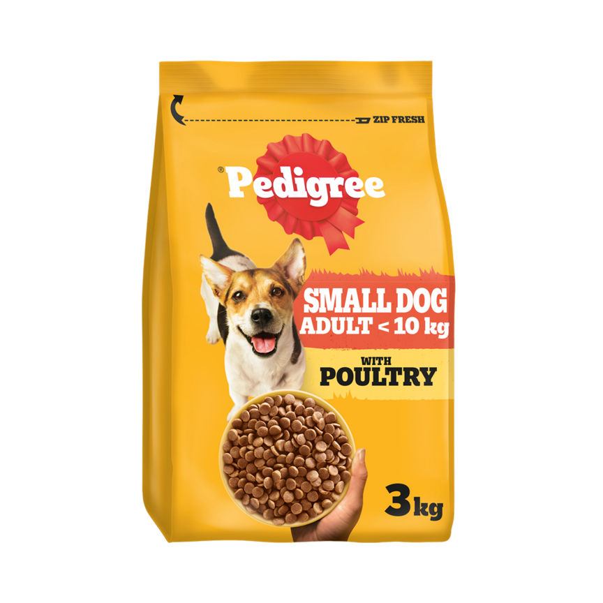 Pedigree Complete Adult Small Dog Dry Poultry and Vegetables 3kg GOODS ASDA   