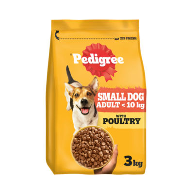 Pedigree Complete Adult Small Dog Geflügel und Gemüse Trockenfutter 3 kg
