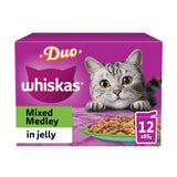 Whiskas Duo Mixed Medley wet cat food pouches 12x85g, UK version