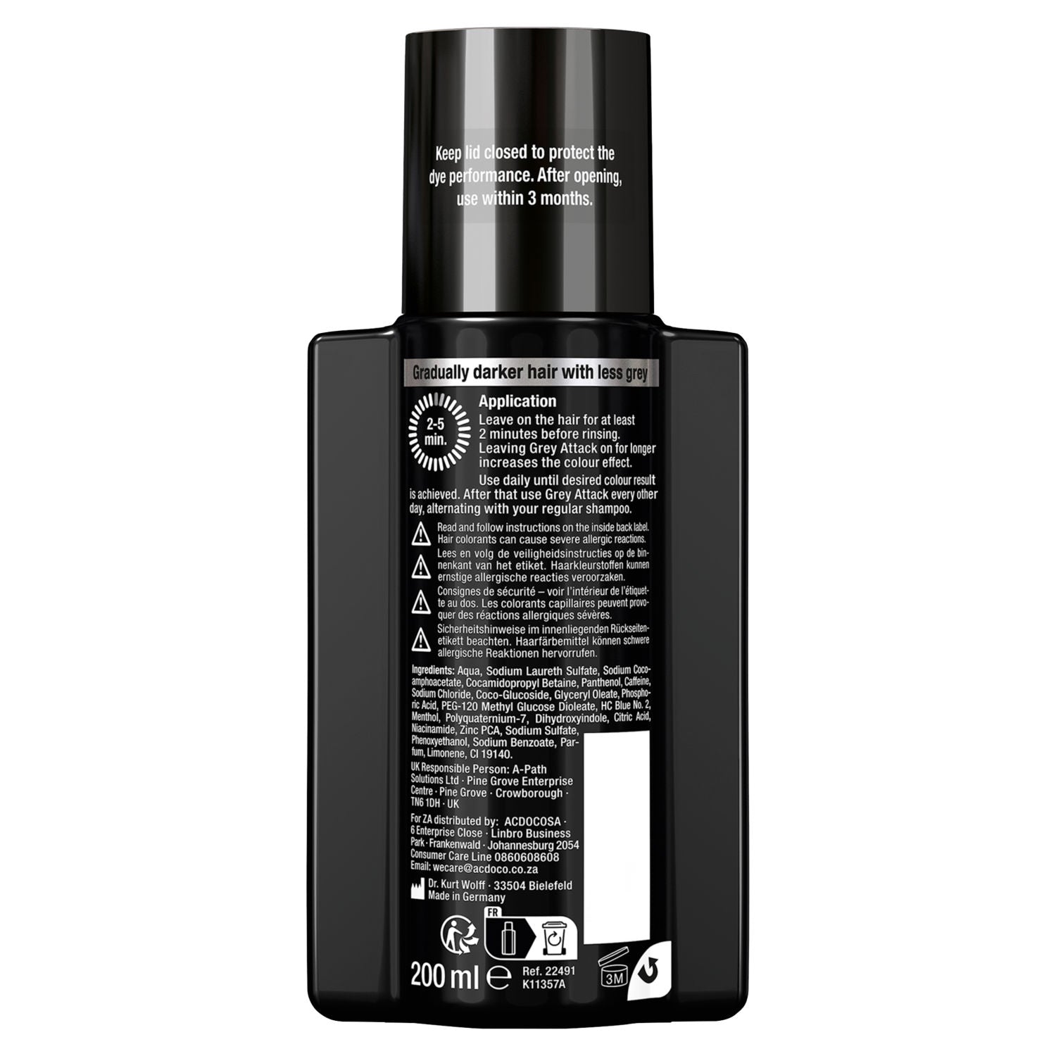 Alpecin Grey Attack Caffeine & Colour Shampoo 200ml - British product