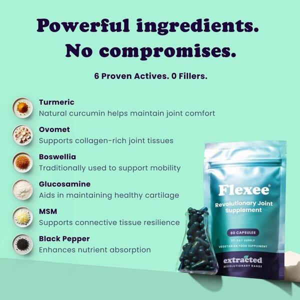 Flexee joint supplement 60 capsules - British product