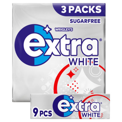 ASDA Wrigley's Extra White Sukkerfri Mint Tyggegummi Multipack 12.6g- Kjøp online hos McGrocer