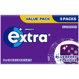 Extra blueberry sugar free chewing gum multipack, UK version