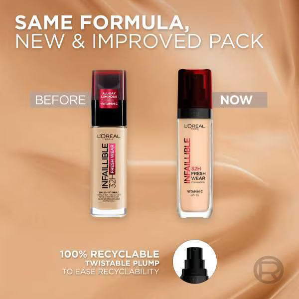 L'Oreal Paris Infallible Foundation Shade 132, UK version