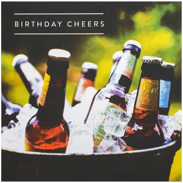 M&S Beer Bottle Birthday Card