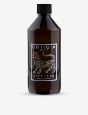 Ortigia Sicilia diffuser refill Ambra Nera 500ml, UK version