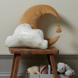 Bambino Cloud Velvet Cushion White 35x22cm - British product