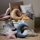 Bambino Cloud Velvet Cushion White 35x22cm - British product