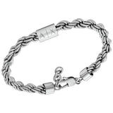 Armani Exchange men's silver chain bracelet (British brand)