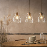 Habitat Vanern clear dimple glass bar pendant light, UK version