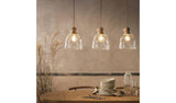 Habitat Vanern clear dimple glass bar pendant light, UK version