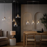 Habitat Vanern clear dimple glass bar pendant light, UK version