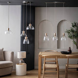 Habitat Vanern clear dimple glass bar pendant light, UK version