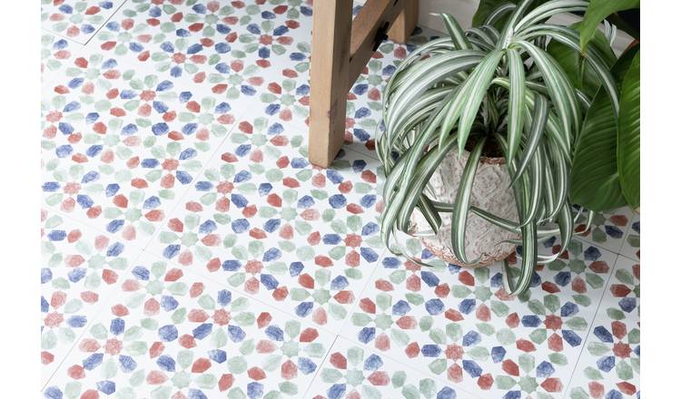 D-C-Fix leaf peel and stick vinyl floor tiles (British brand)