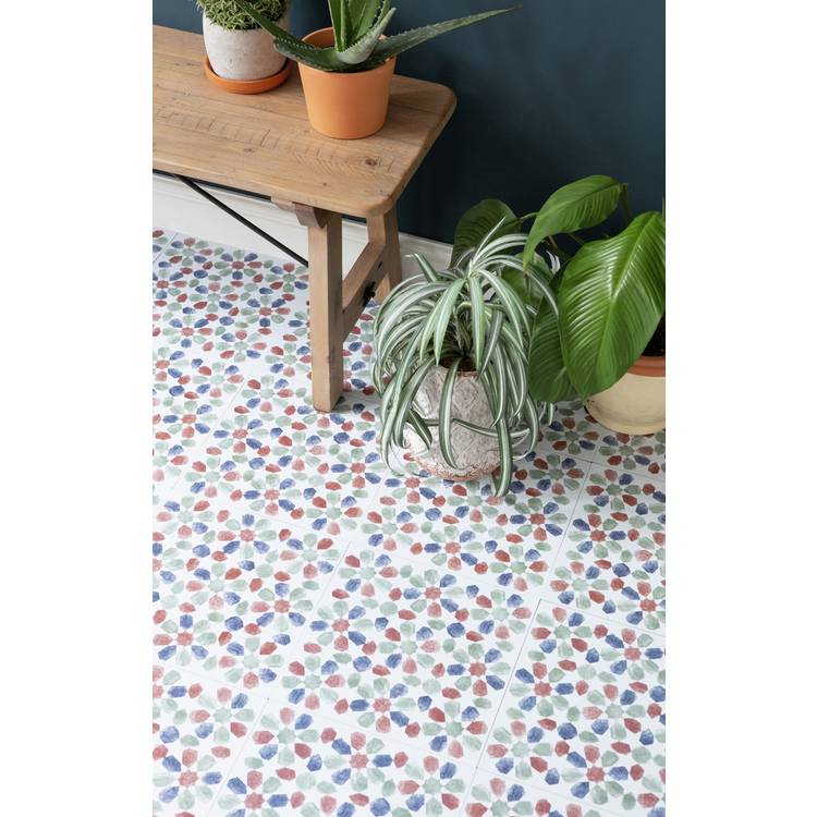 D-C-Fix leaf peel and stick vinyl floor tiles (British brand)