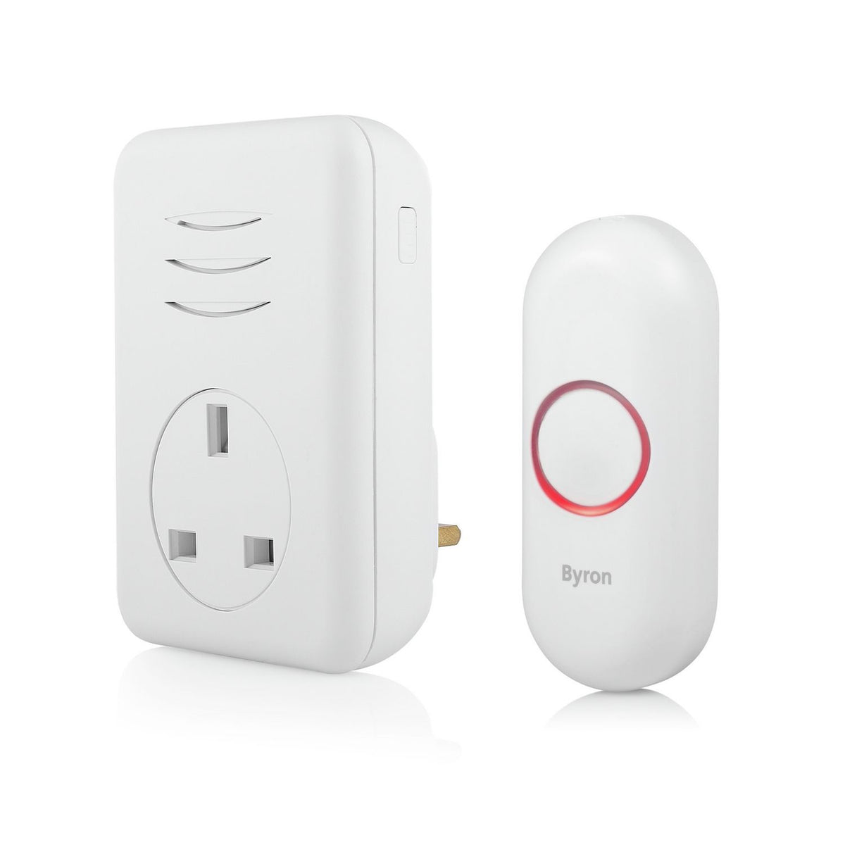 Byron plug-thru doorbell 150m range, UK version