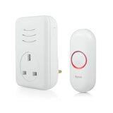 Byron plug-thru doorbell 150m range, UK version