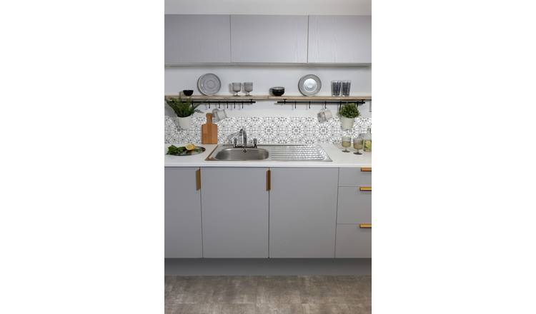 D-C-Fix matt light grey self adhesive vinyl film 67.5x150cm, imported from the UK