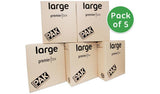StorePAK HD large folded cardboard storage boxes set of 5 (British brand)
