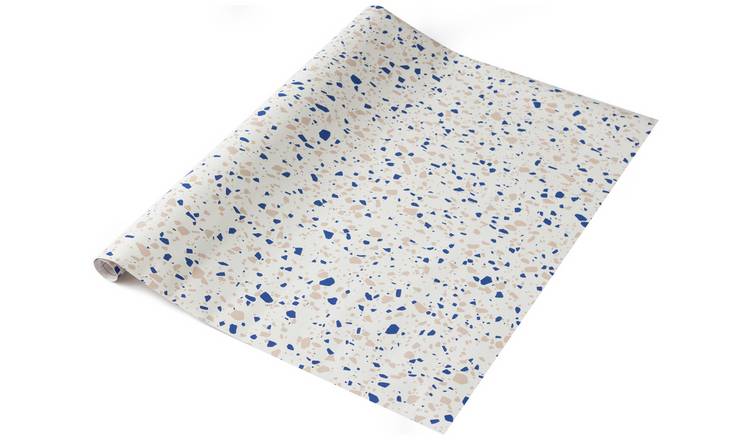 D-C-Fix Terrazzo Blue self-adhesive vinyl film, imported from the UK