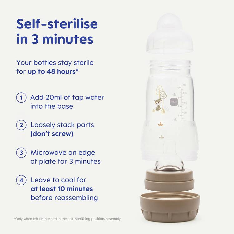 MAM anti-colic small bottle set, UK version
