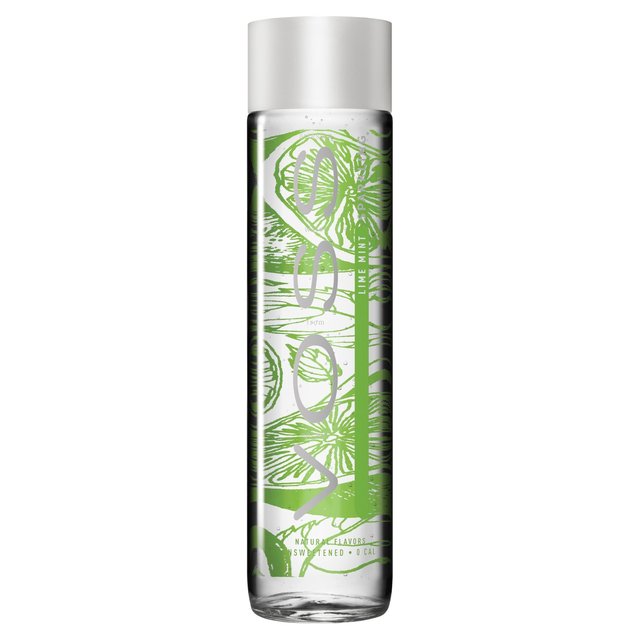 VOSS Lime Mint Flavoured Sparkling Water Glass Bottle   375ml