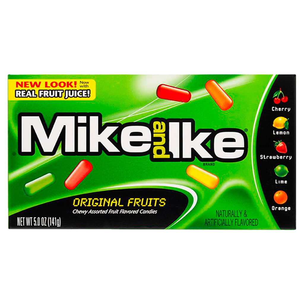 Mike and Ike Original Fruits Chewy Assorted Fruit Flavored Candies 141g