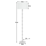Habitat Bobbin ash wood stick floor lamp natural, UK version