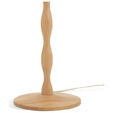 Habitat Bobbin ash wood stick floor lamp natural, UK version