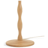Habitat Bobbin ash wood stick floor lamp natural, UK version
