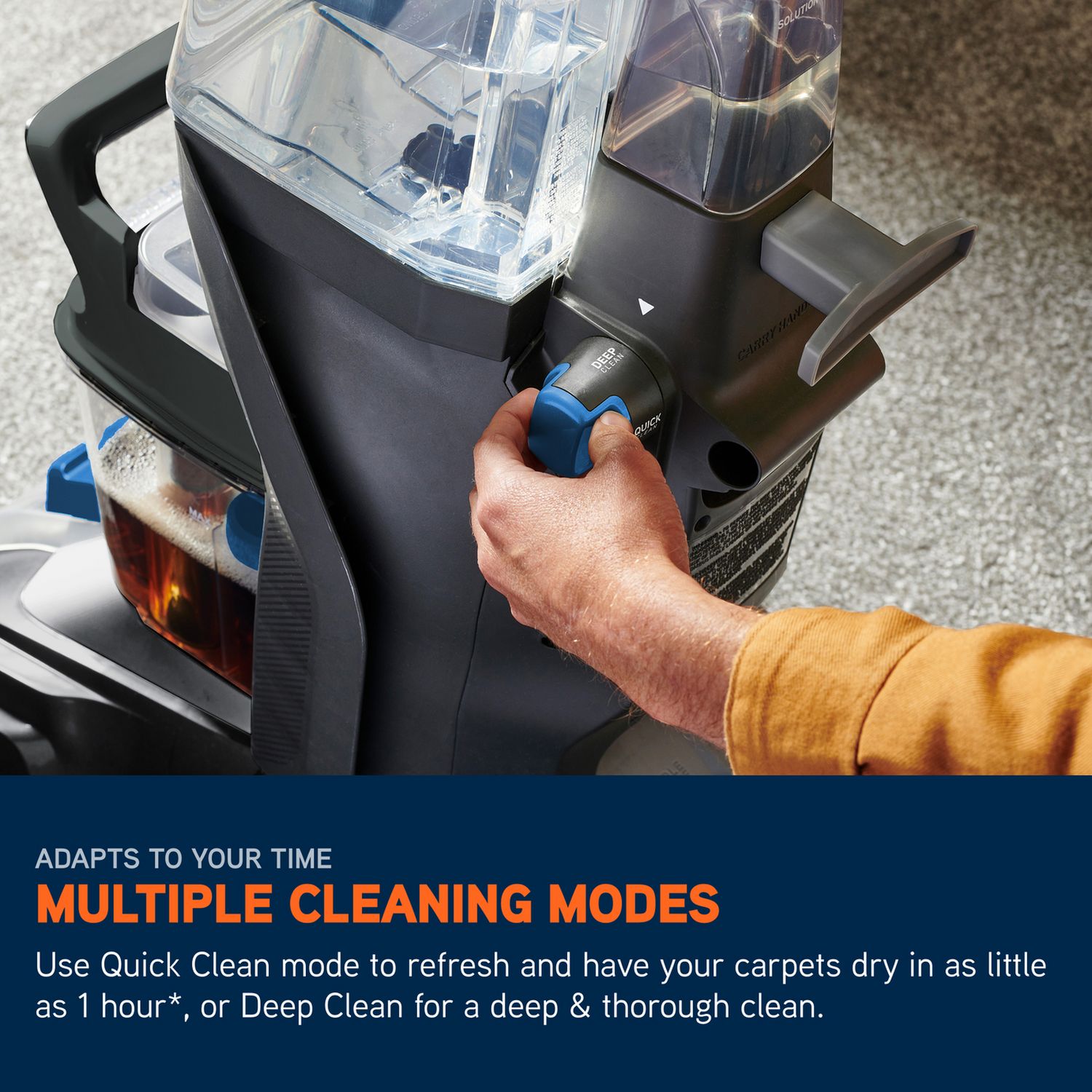 Vax SpinScrub Power corded carpet cleaner, imported from the UK