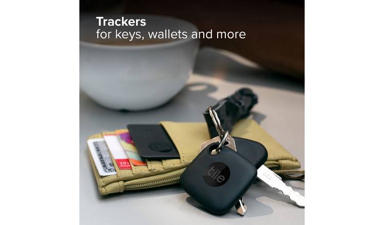 Tile Bluetooth tracker pack Black for keys and wallet, UK version