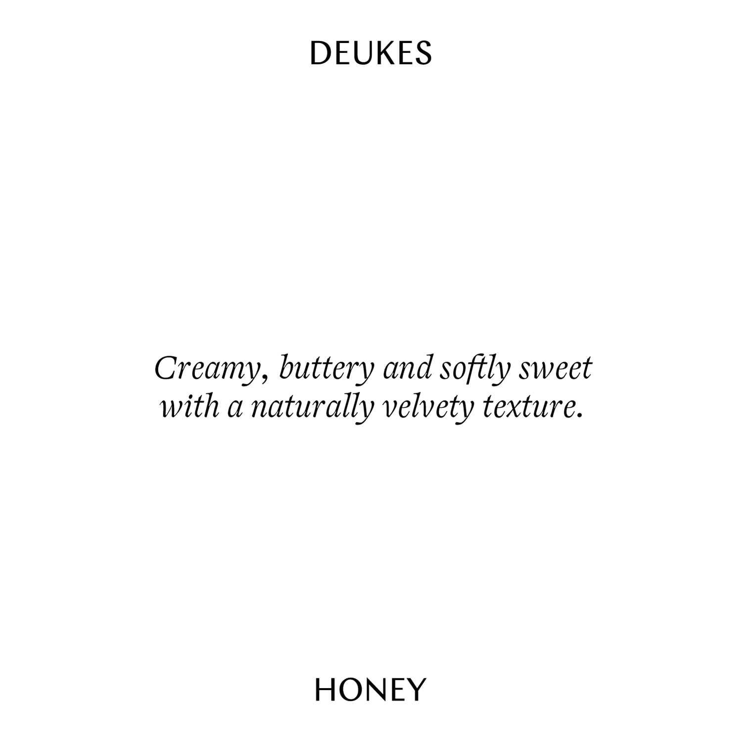 Deukes raw monofloral rapeseed honey 250g, UK version