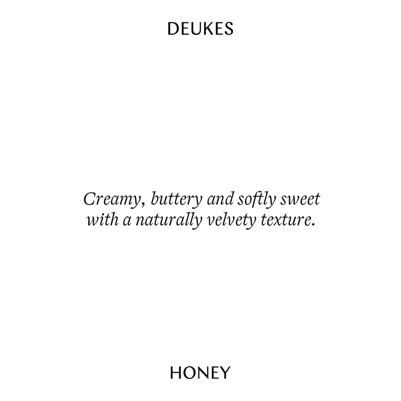 Deukes raw monofloral rapeseed honey 250g, UK version