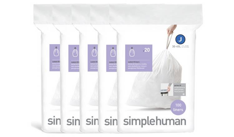 simplehuman 45L Code J Bin Liners - Pack of 100